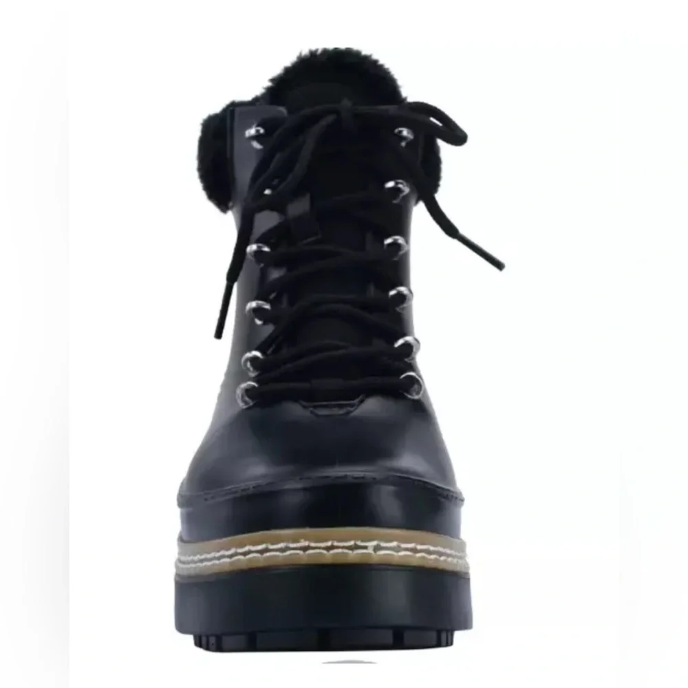 Marc Fisher Women’s Waterproof Winter Lace Up Lug Sole Boots Size 8 - Picture 3 of 10